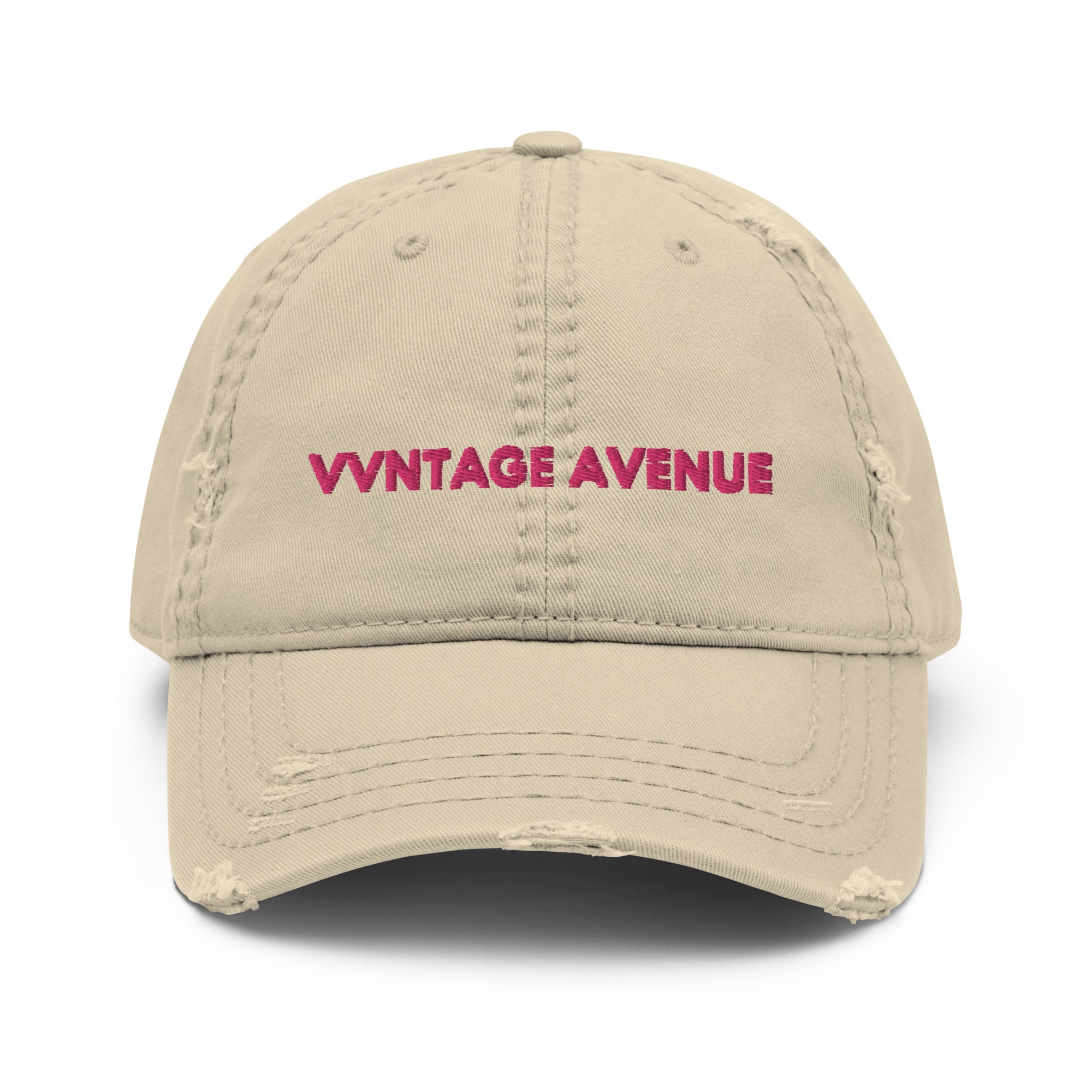 VVNTAGE Distressed Dad Hat (Pink Print) - VVNTAGE AVENUE