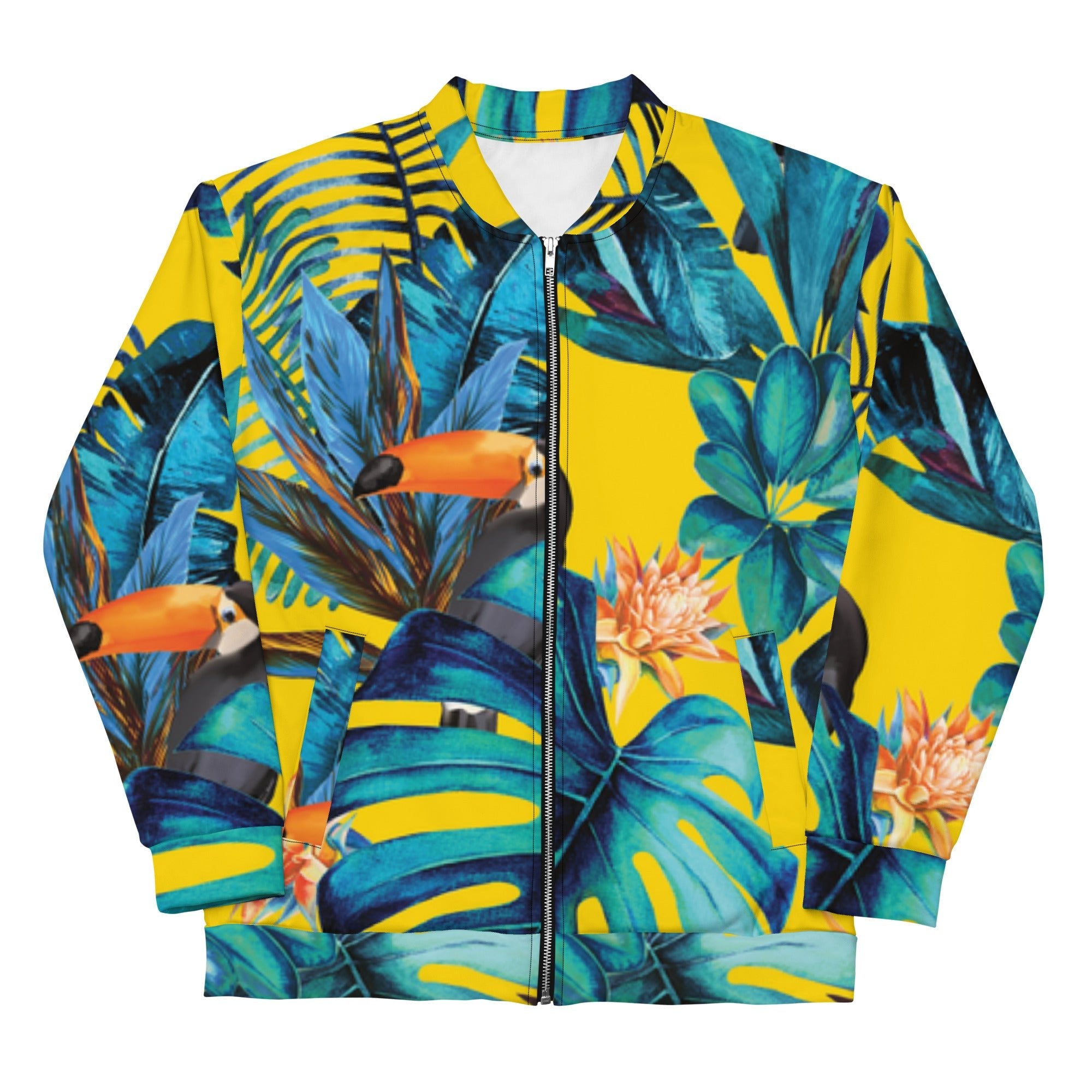 VVNTAGE Graphic Bomber Jacket (Blue Tropics) - VVNTAGE AVENUE