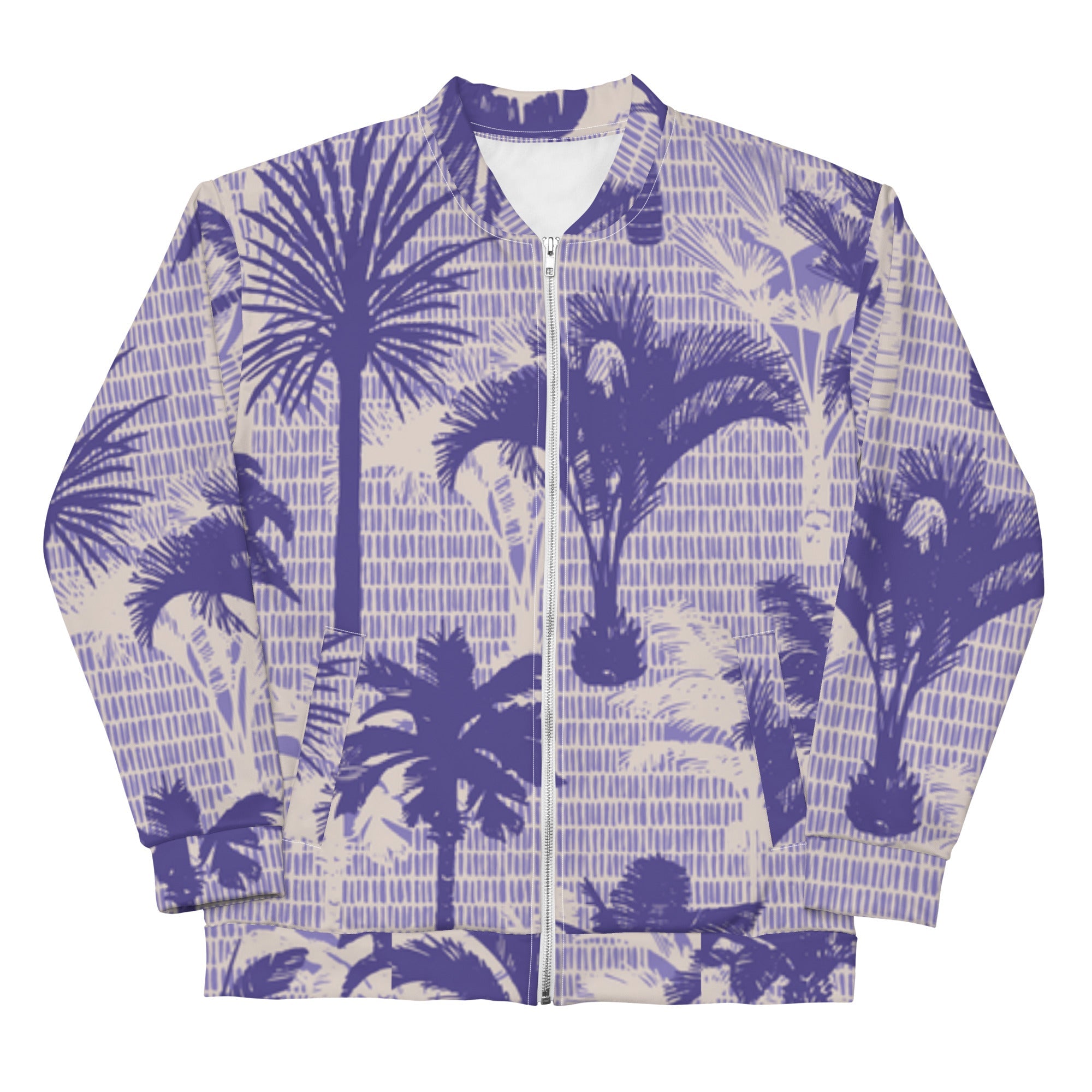 VVNTAGE Graphic Bomber Jacket (Indigo Palm) - VVNTAGE AVENUE