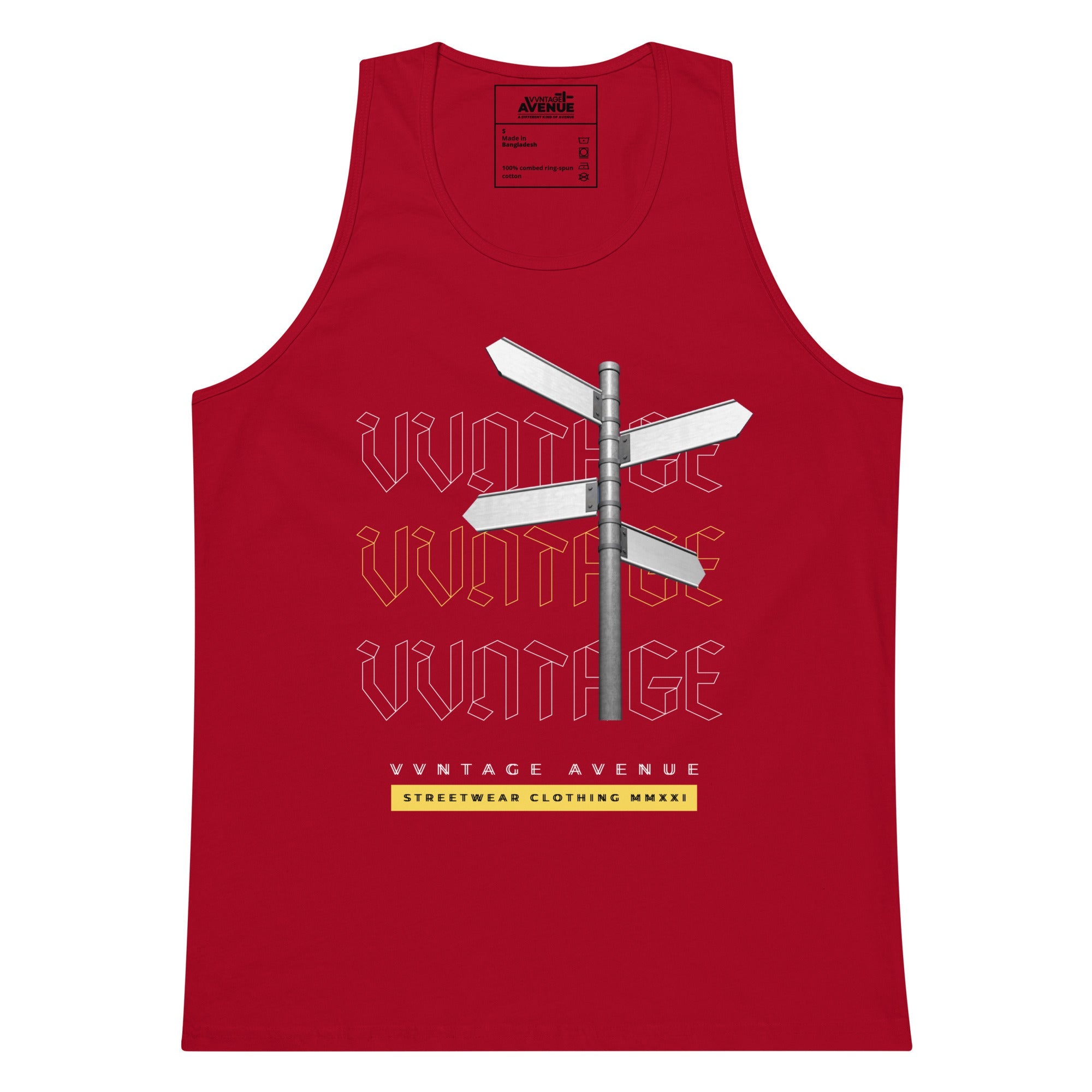 VVNTAGE Graphic PRM Tank (Gold Street) - VVNTAGE AVENUE