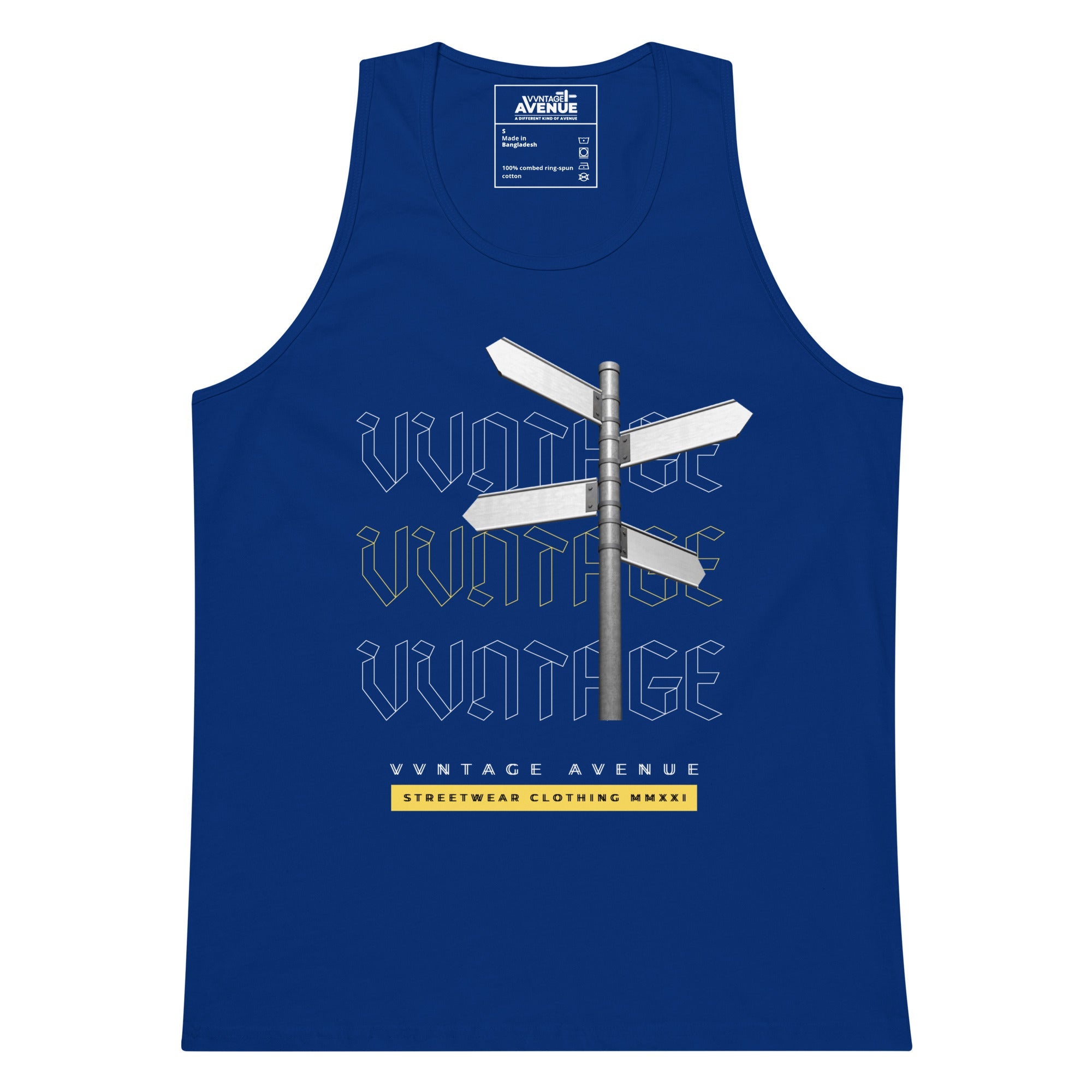 VVNTAGE Graphic PRM Tank (Gold Street) - VVNTAGE AVENUE