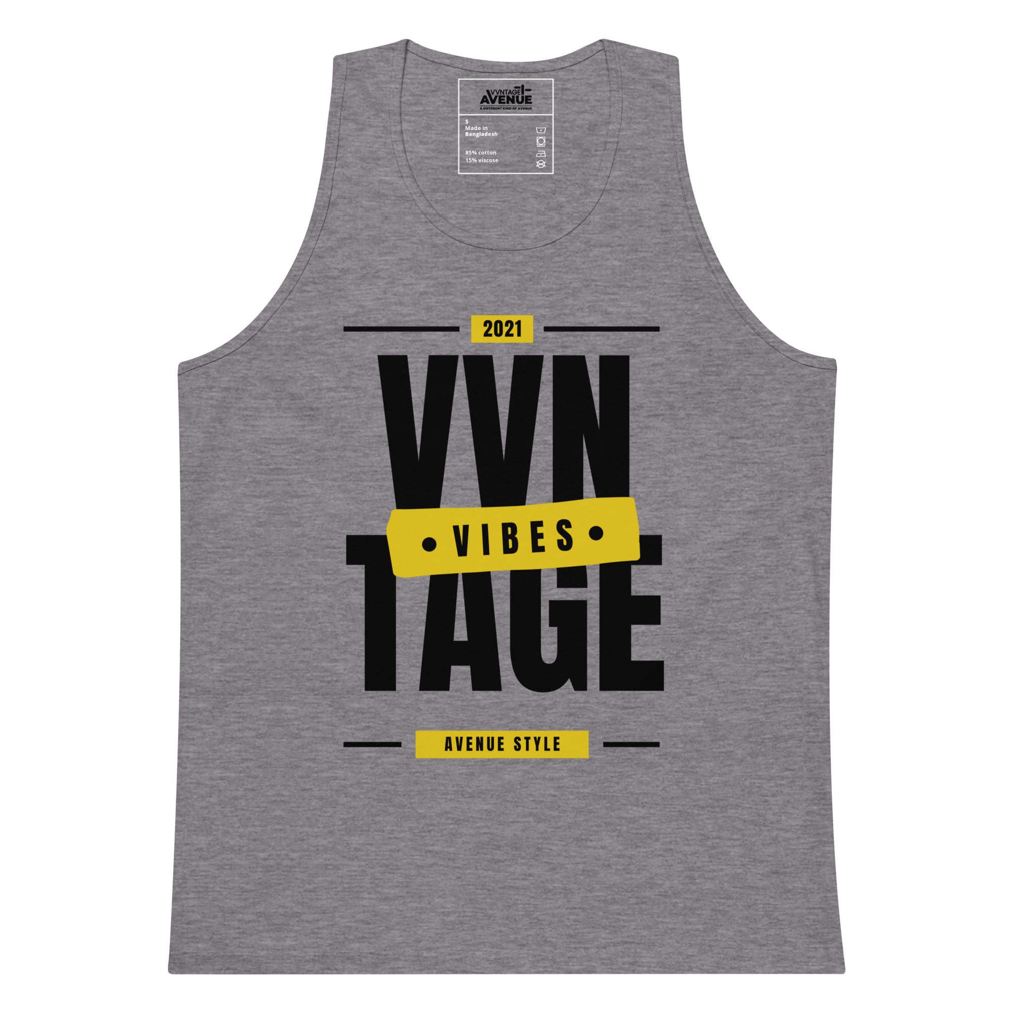 VVNTAGE Graphic PRM Tank (Gold Vibes) - VVNTAGE AVENUE