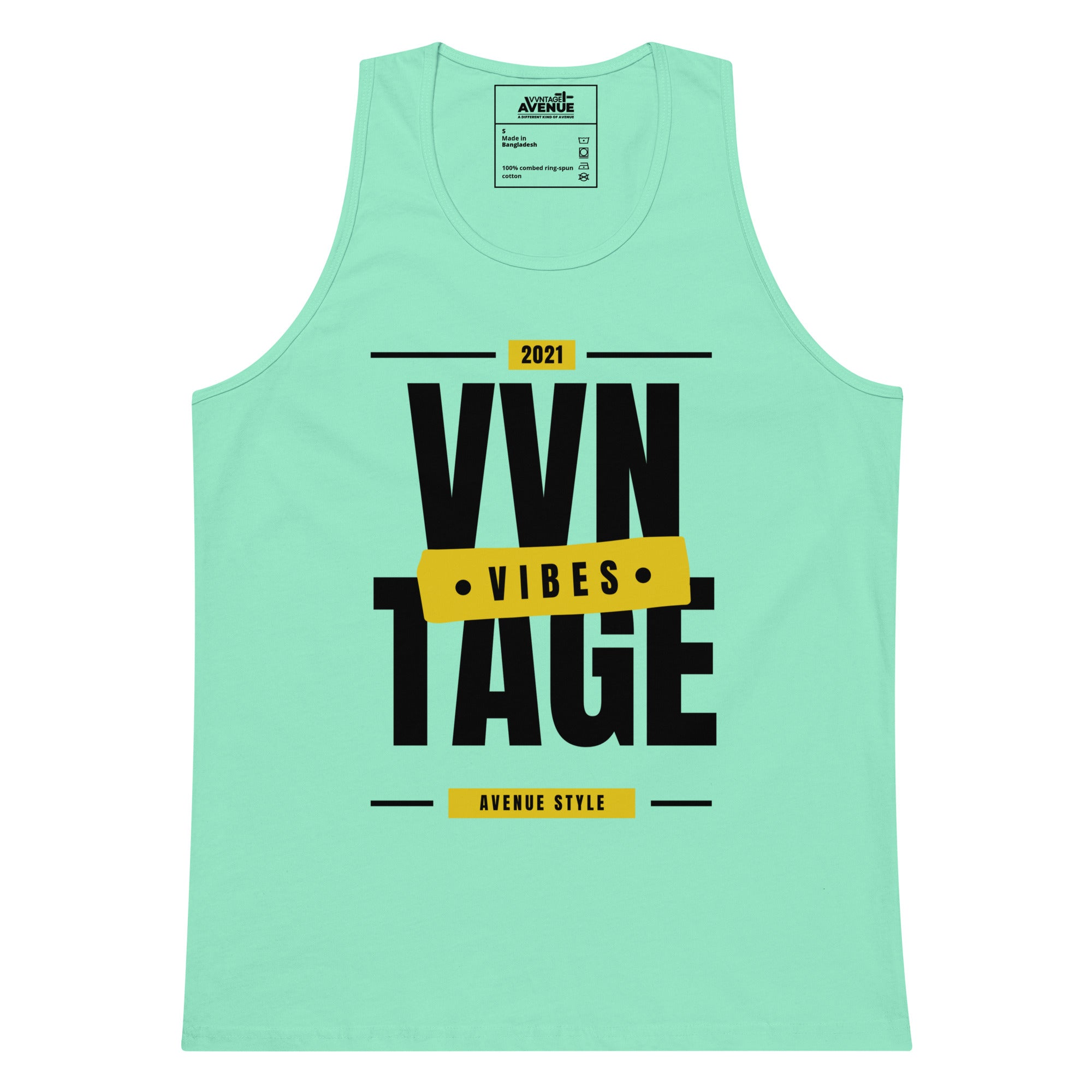 VVNTAGE Graphic PRM Tank (Gold Vibes) - VVNTAGE AVENUE