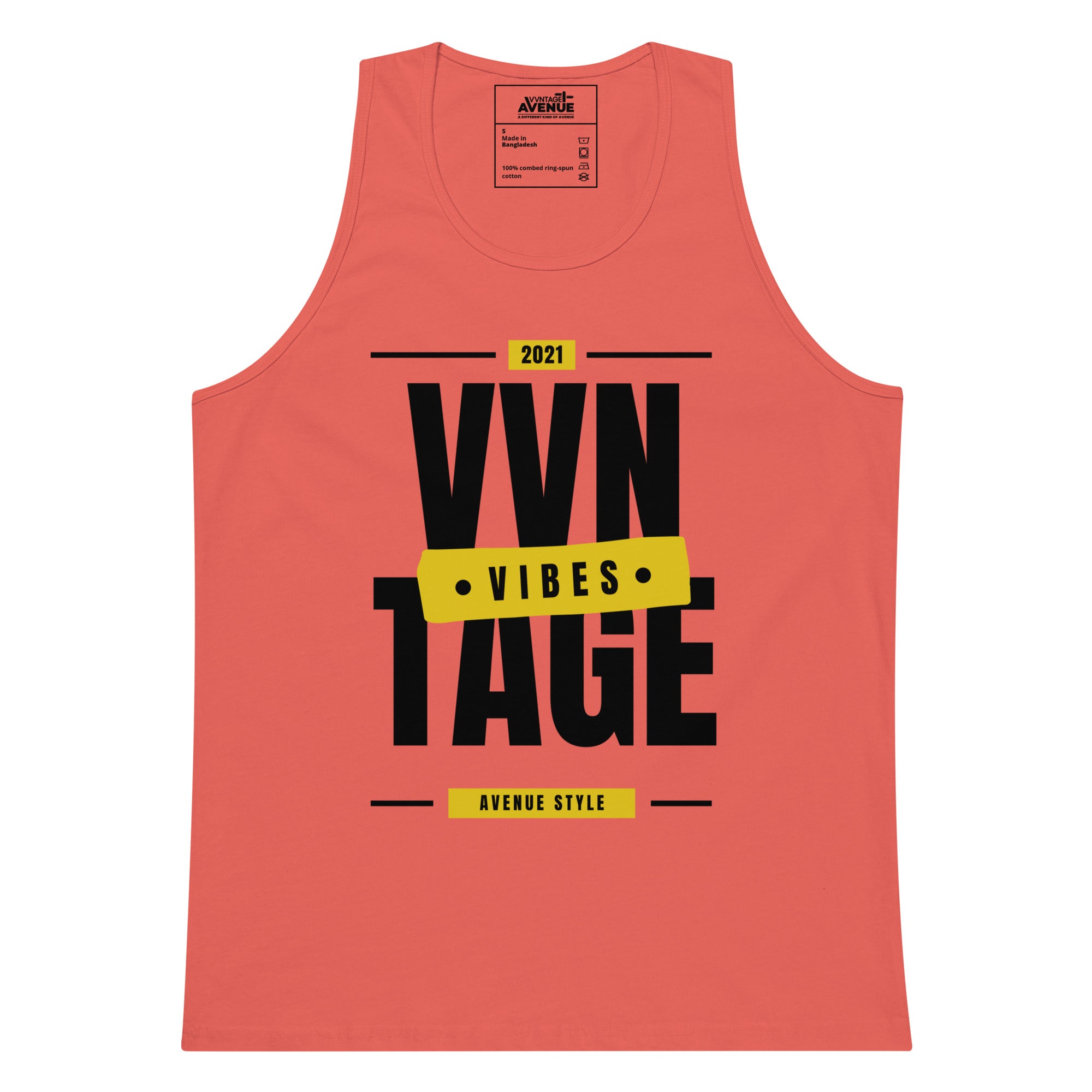 VVNTAGE Graphic PRM Tank (Gold Vibes) - VVNTAGE AVENUE