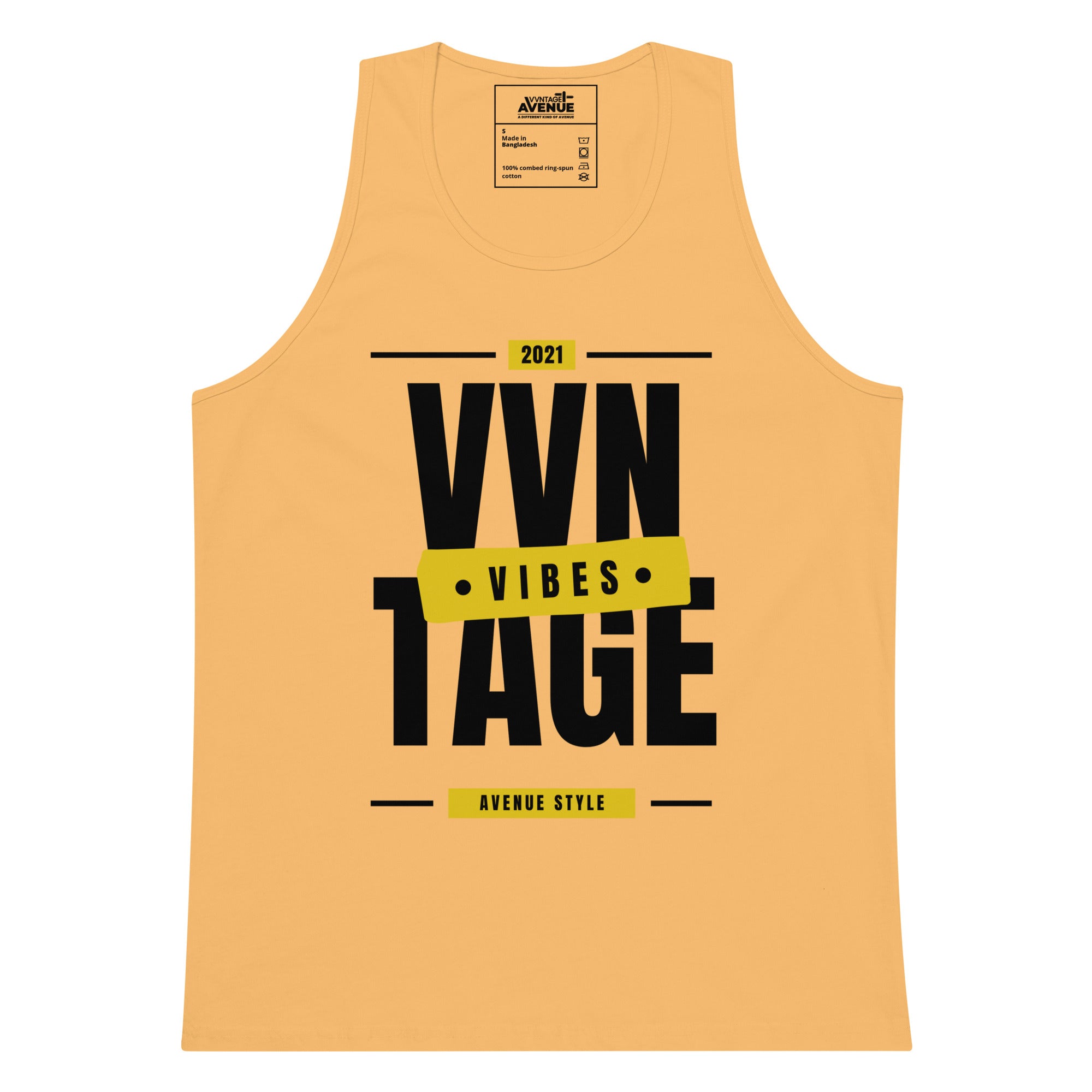 VVNTAGE Graphic PRM Tank (Gold Vibes) - VVNTAGE AVENUE