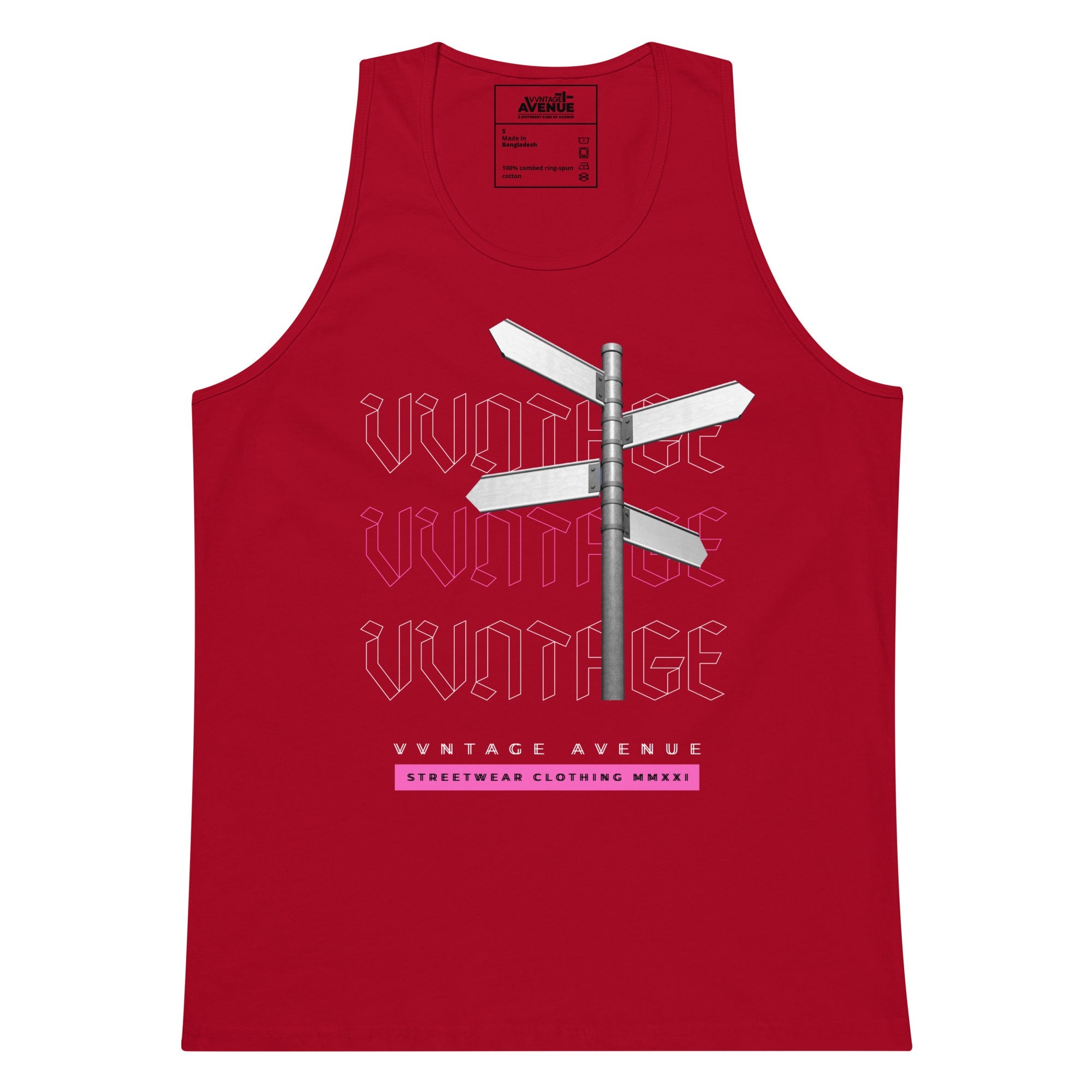 VVNTAGE Graphic PRM Tank (Pink Street) - VVNTAGE AVENUE