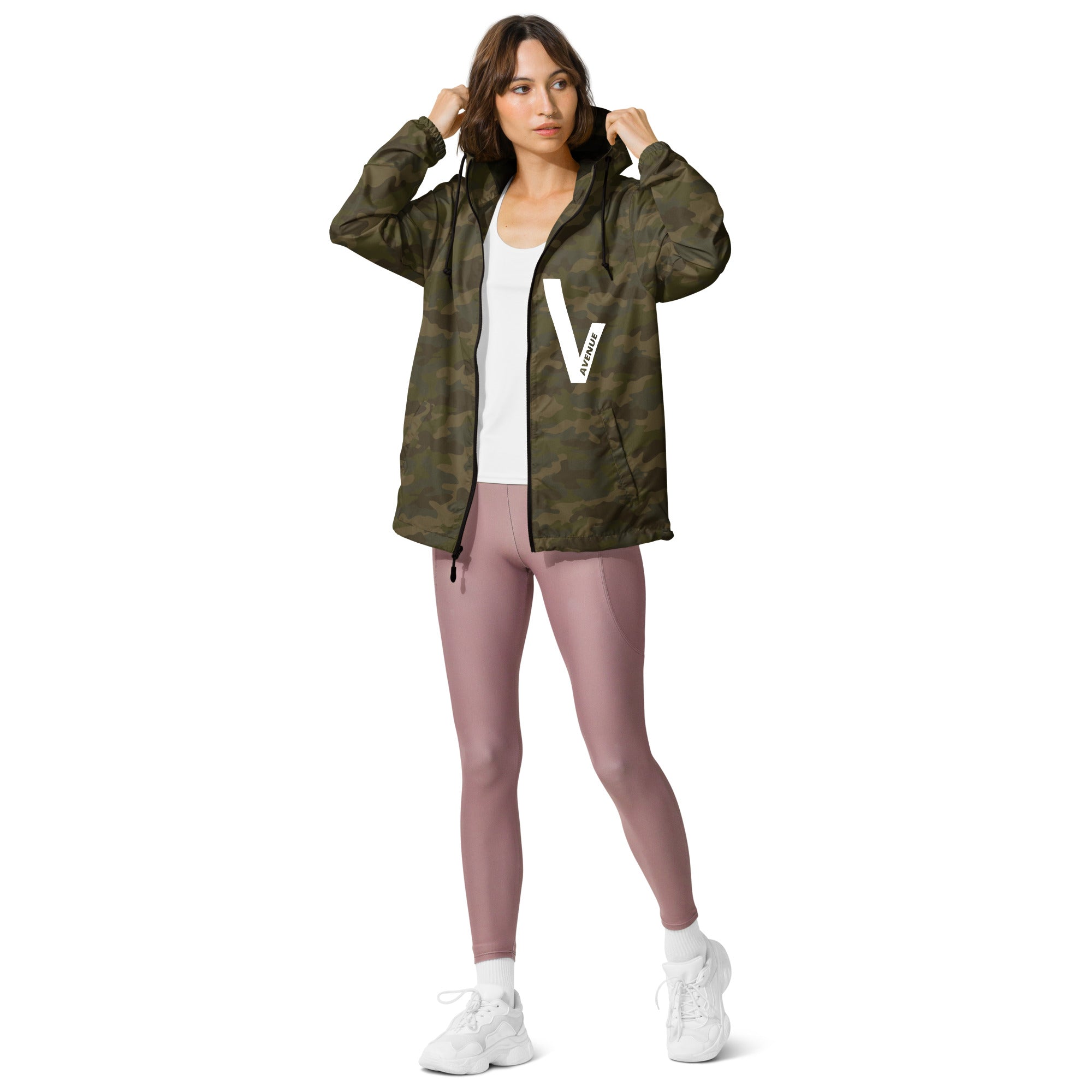 VVNTAGE Logo Lightweight Full - Zip Windbreaker - VVNTAGE AVENUE