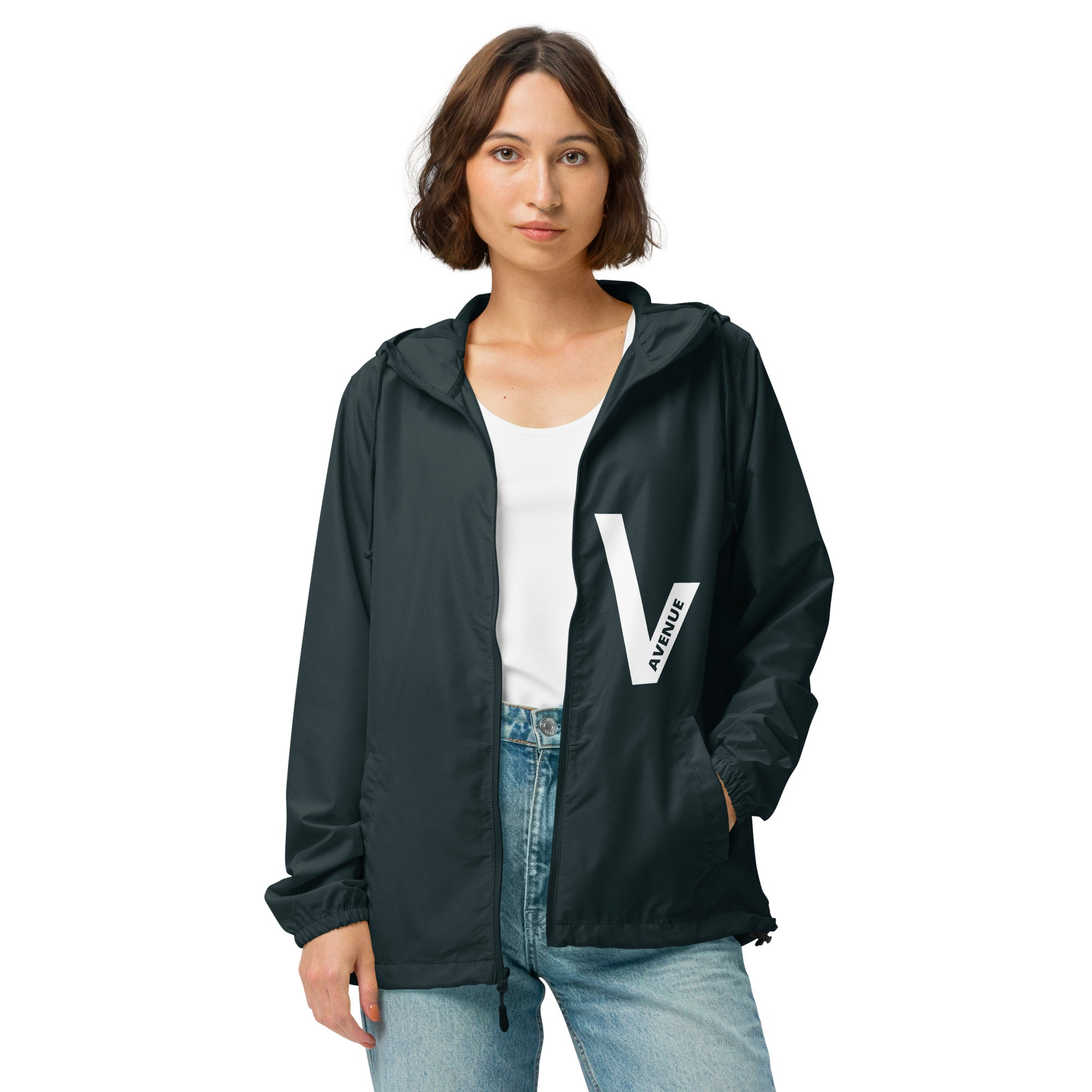 VVNTAGE Logo Lightweight Full - Zip Windbreaker - VVNTAGE AVENUE