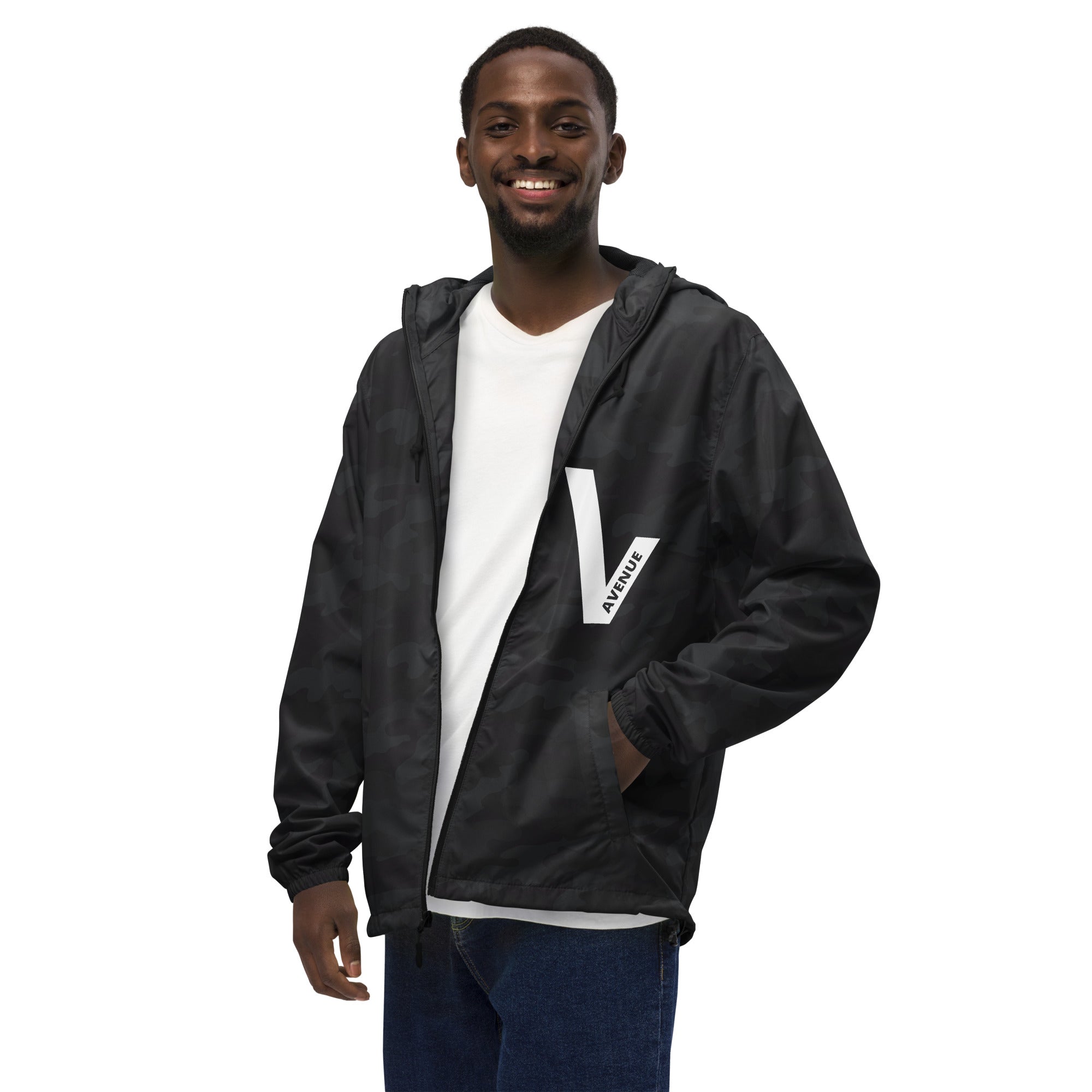 VVNTAGE Logo Lightweight Full - Zip Windbreaker - VVNTAGE AVENUE
