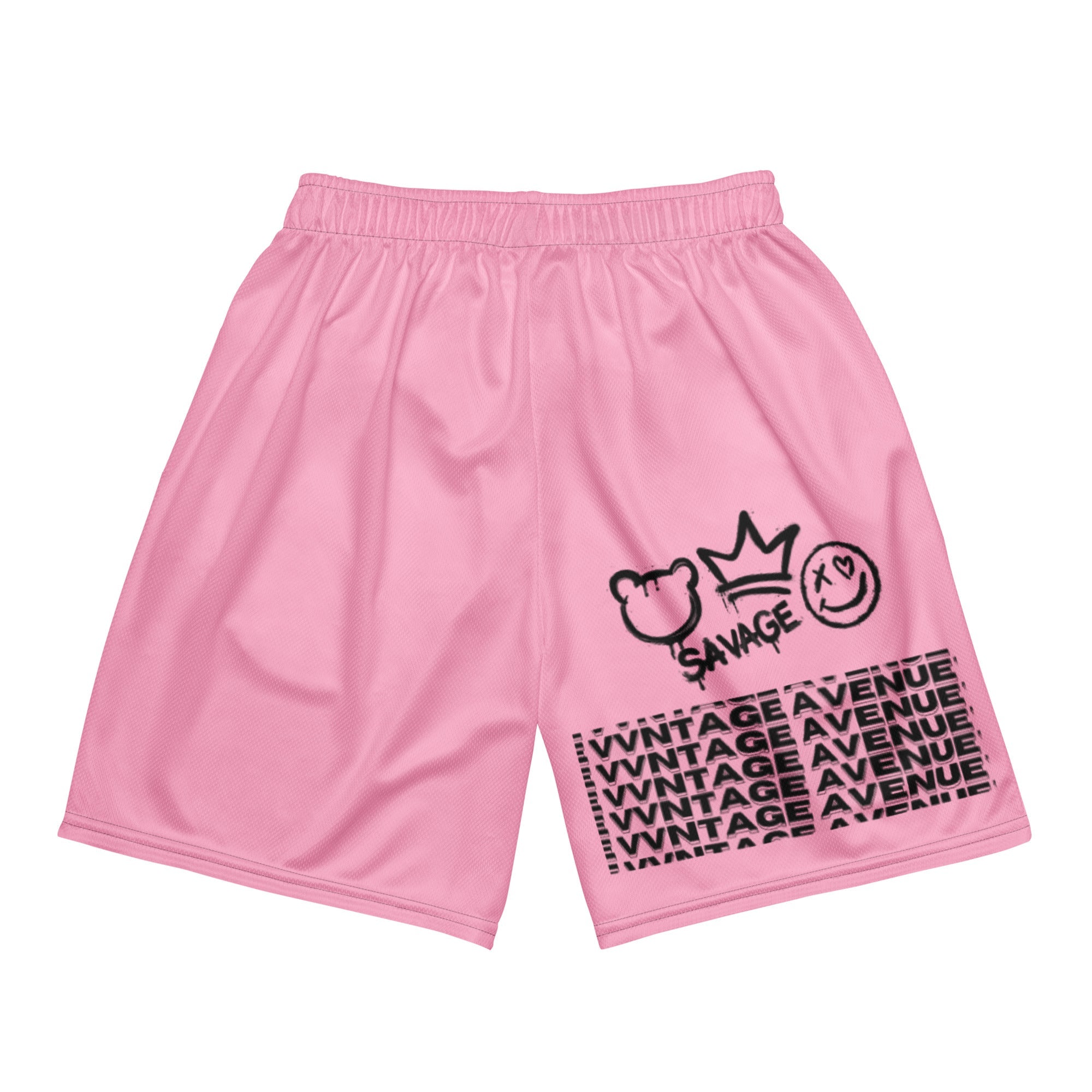VVNTAGE Solid Mesh Shorts (Cotton Candy) - VVNTAGE AVENUE