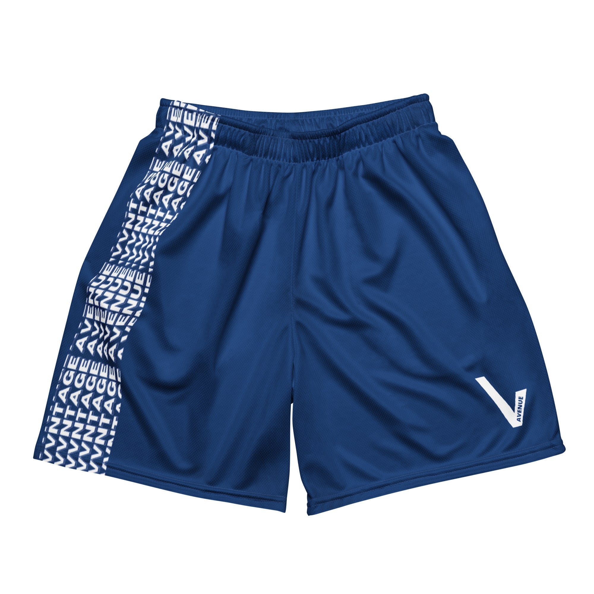 VVNTAGE Solid Mesh Shorts (Dark Cerulean) - VVNTAGE AVENUE