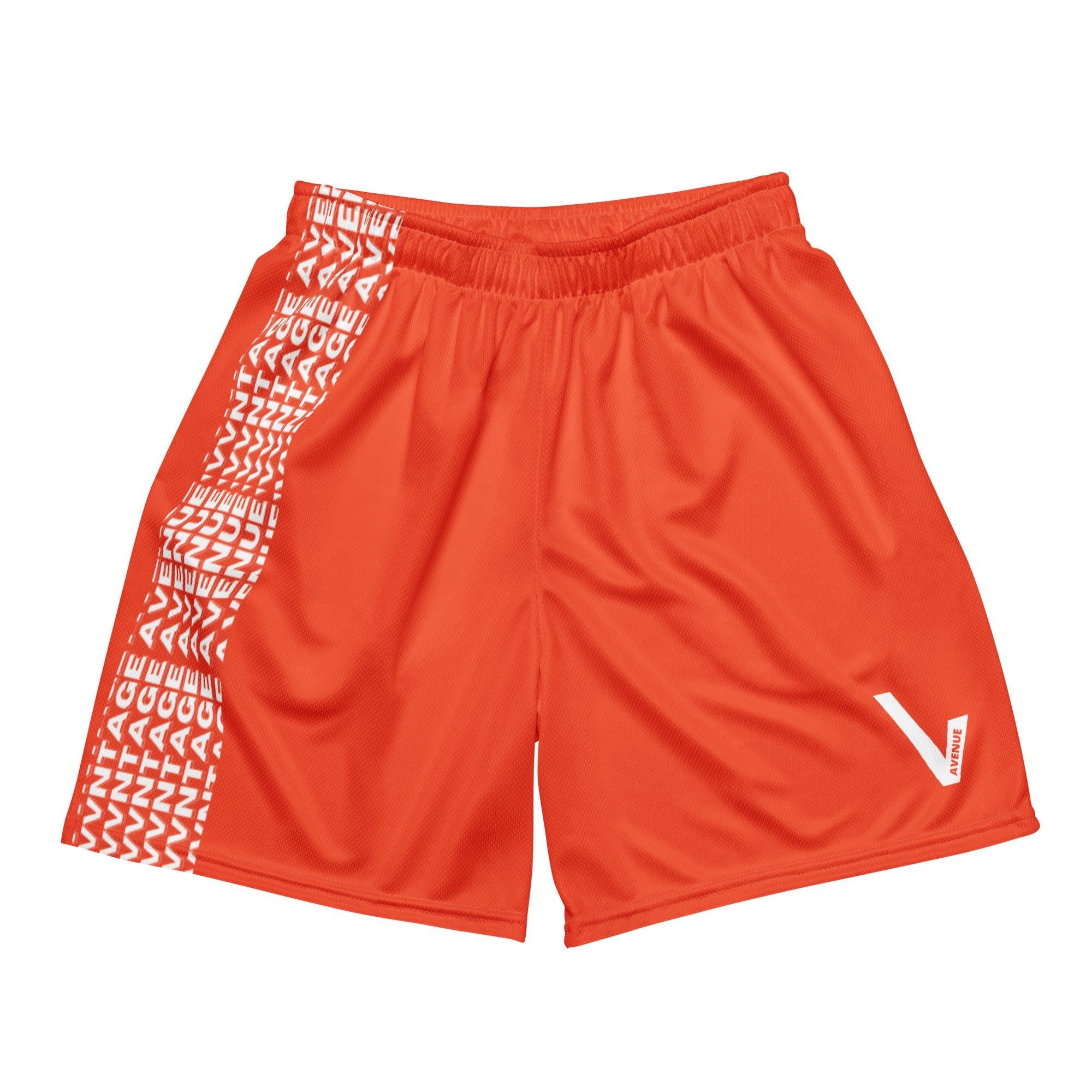 VVNTAGE Solid Mesh Shorts (Outrageous Orange) - VVNTAGE AVENUE