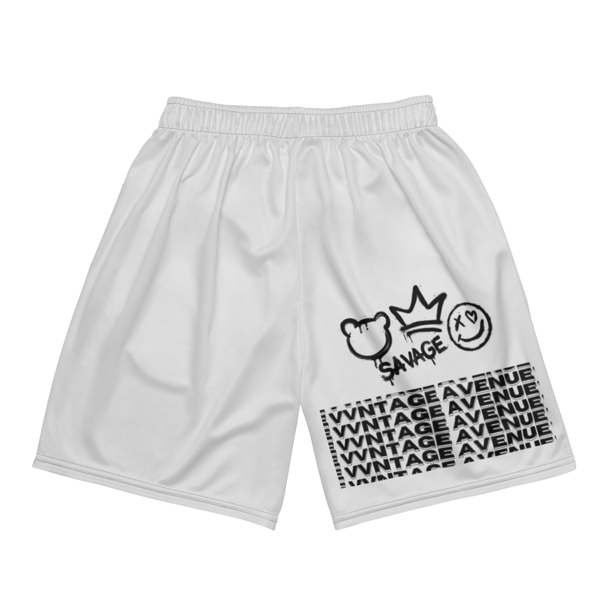 VVNTAGE Solid Mesh Shorts (Whisper Grey) - VVNTAGE AVENUE
