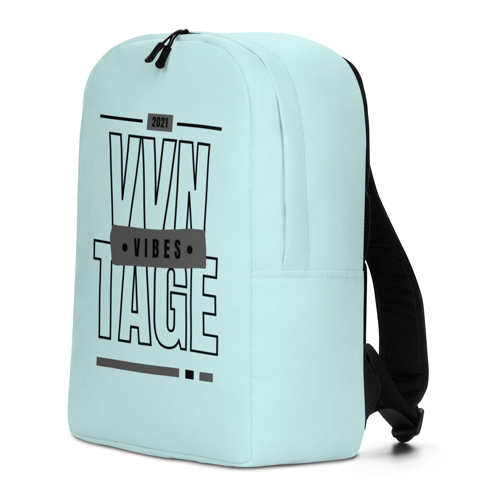 VVNTAGE Vibes Minimalist Backpack - Light Cyan - VVNTAGE AVENUE