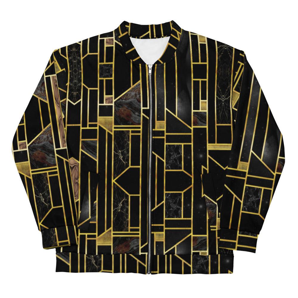 Black Avenue | Graphic Bomber Jacket (Unisex - VVNTAGE AVENUE CLOTHING CO.